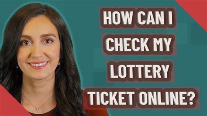 How do I check my NY lottery ticket online?