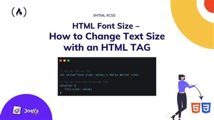 How do you code Font Size in HTML?