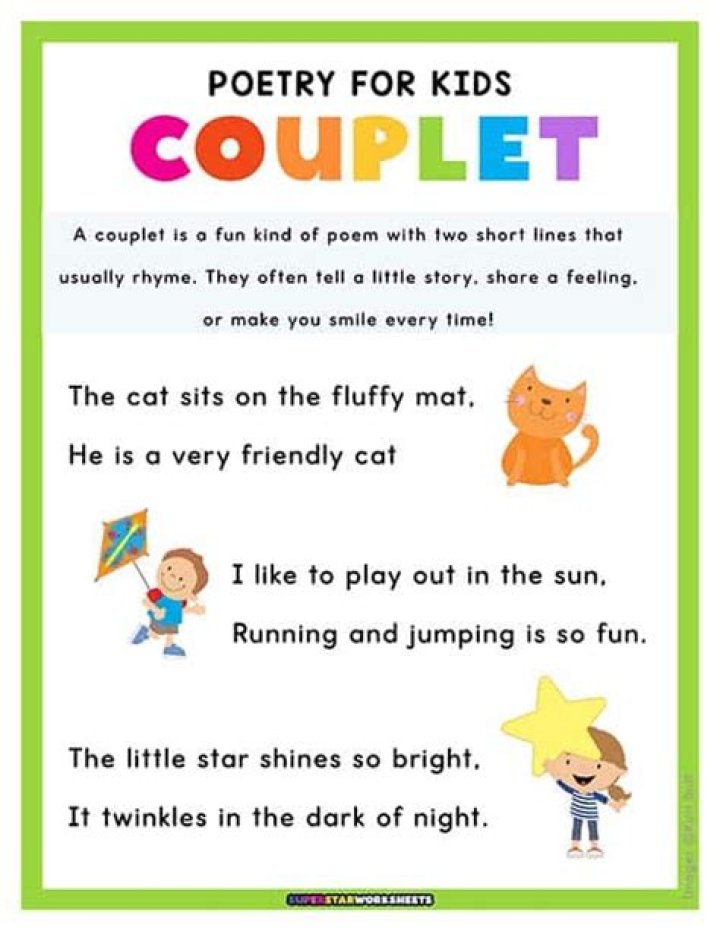 What are some examples of couplet poems?