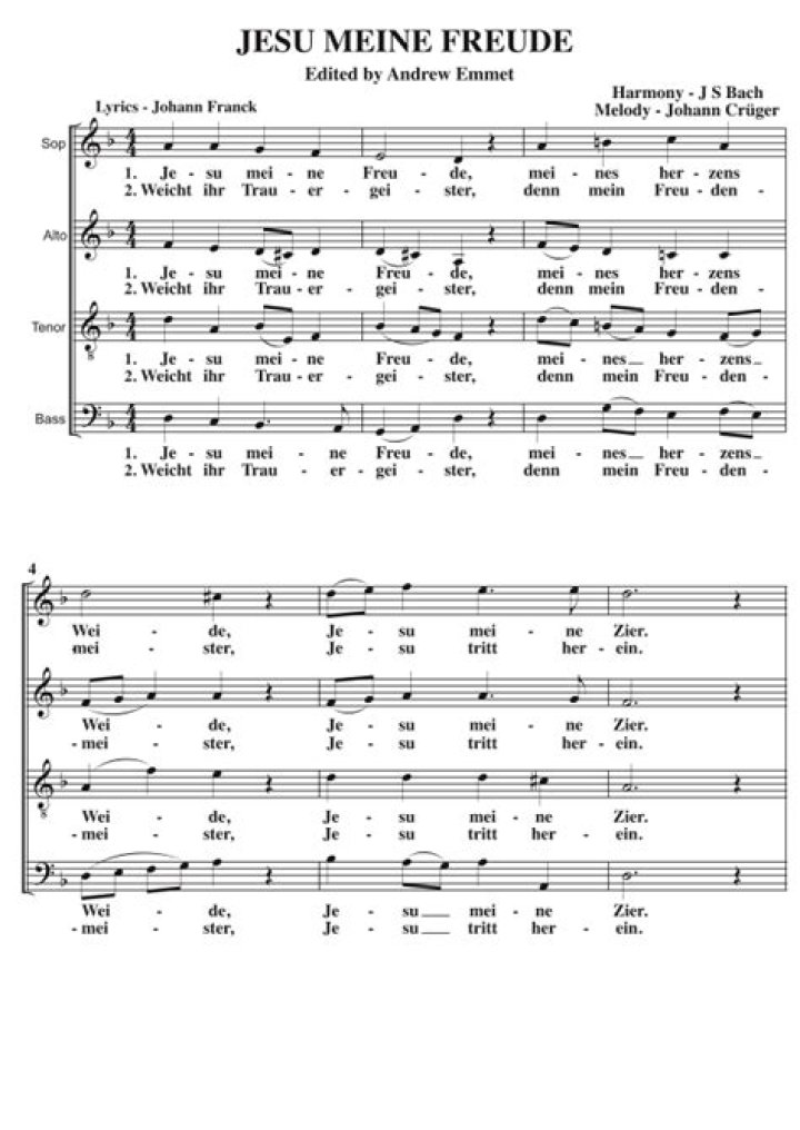When was Jesu meine Freude composed?